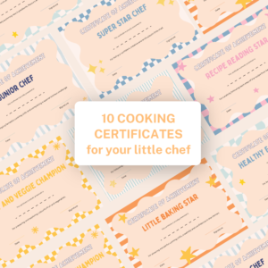 Printable Kids Cooking Certificates – 10 Certificate Bundle