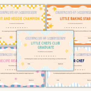 10 Cooking Certificates (Digital PDF)